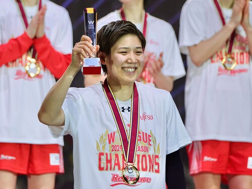 Wリーグ・ファイナルMVPに輝いた町田瑠唯。円熟のプレーで富士通２連覇に貢献した　　Photo by Kaz Nagatsuka