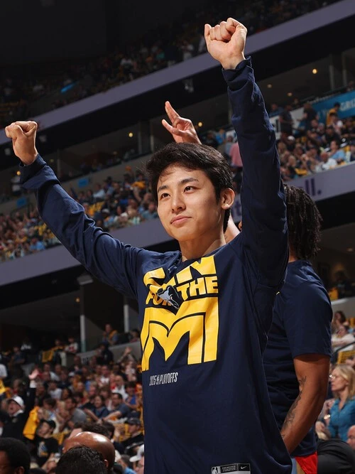 グリズリーズのプレーオフにも帯同し、刺激を受けた河村勇輝　photo by Getty Images