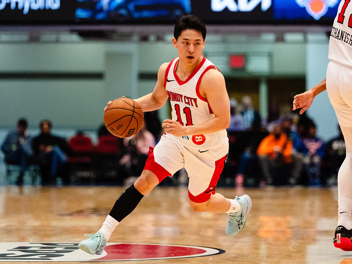 河村の背番号はGリーグでは11、NBAでは８をつけているphoto by Getty Images