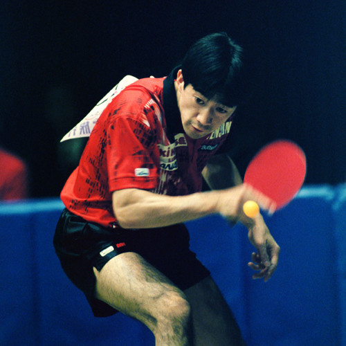 1993年に日本人初のプロ卓球選手になった松下氏　photo by Tsukida Jun /AFLO SPORTS