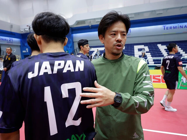 日本代表の寺島監督　photo by Tsutomu Takasu