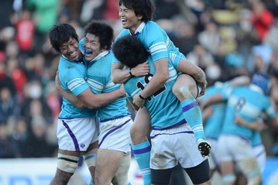 12月１日の試合で帝京大を下し、対抗戦グループ初優勝を飾った筑波大