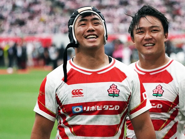 日本代表デビューを果たした25歳のフッカー原田衛　photo by Saito Kenji