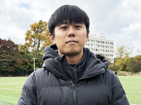 中学時代、囲碁で全国大会準優勝の経歴を持つ東大ラグビー部主将の福元倫太郎さんphoto by Sportiva