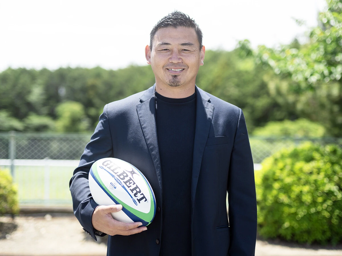 五郎丸歩氏に大ブームとなった「五郎丸ポーズ」についても聞いた　photo by Yuka Shiga