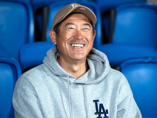 娘のことはずっと笑顔で話してくれた石井琢朗氏　photo by Sano Miki