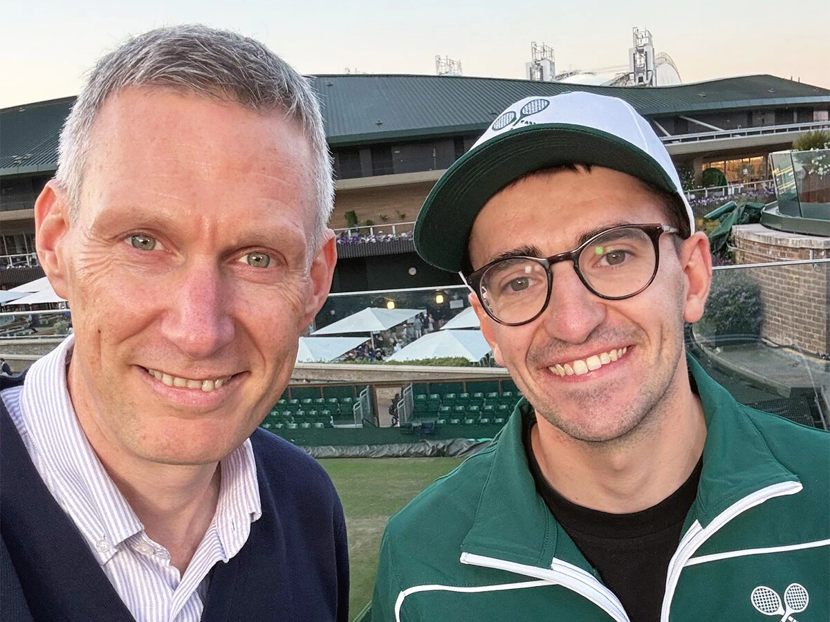 デイビッド・ロウ（左）とマット・ロバーツ（右）　photo by Akatsuki Uchida