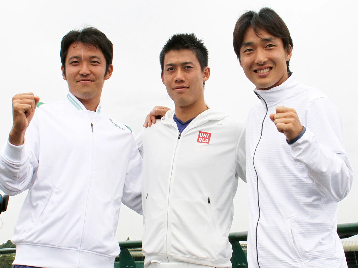 錦織圭に引っ張られて伊藤竜馬（左）も添田豪（右）もトップ100入り　photo by AFLO