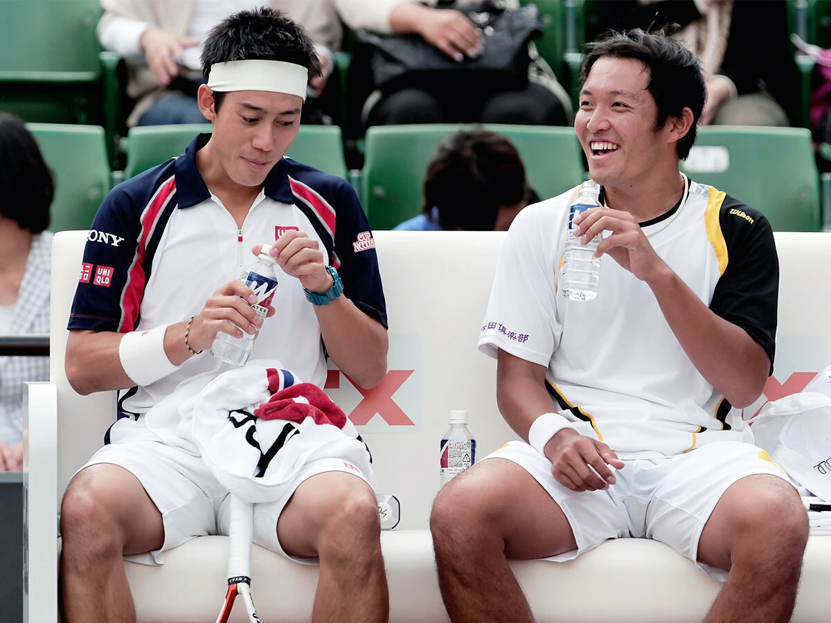 2011年の楽天オープンではダブルスも組んだ錦織圭と伊藤竜馬　photo by Getty Images