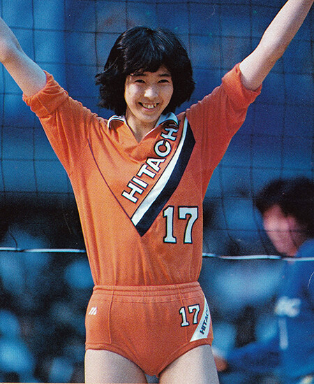 日立、全日本で活躍した大林さん photo by「バレーボールマガジン」