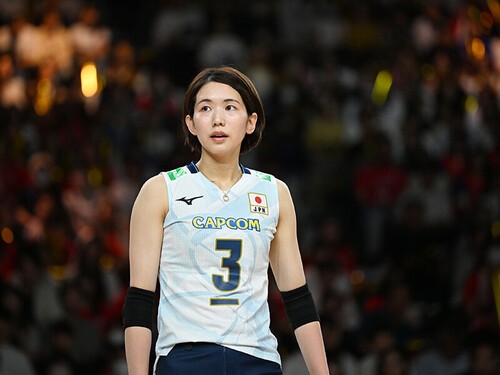 カナダ戦ではチーム最多の20得点を決めた古賀紗理那photo by MATSUO.K/AFLO SPORT