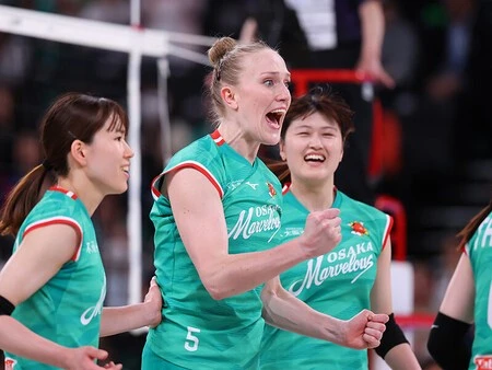 チームトップの得点を挙げて初代女王へと導いた大阪マーヴェラスリセ・ファンヘッケ
