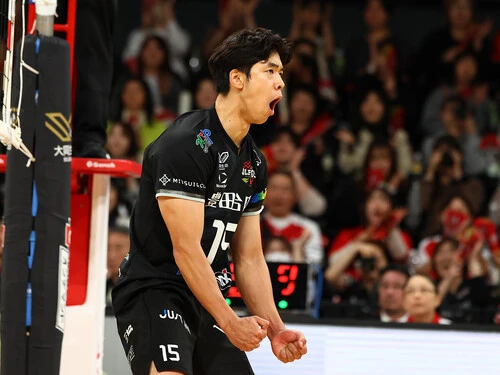 新天地、ウルフドッグス名古屋での活躍が期待される宮浦健人photo by WOLFDOGS NAGOYA