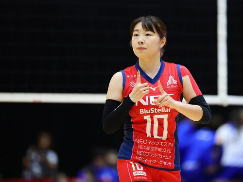 2025年の日本代表活動から休む間もなくSVリーグへ、忙しく過ごしている中川つかさ　photo by  Yohei Osada/AFLO SPORT