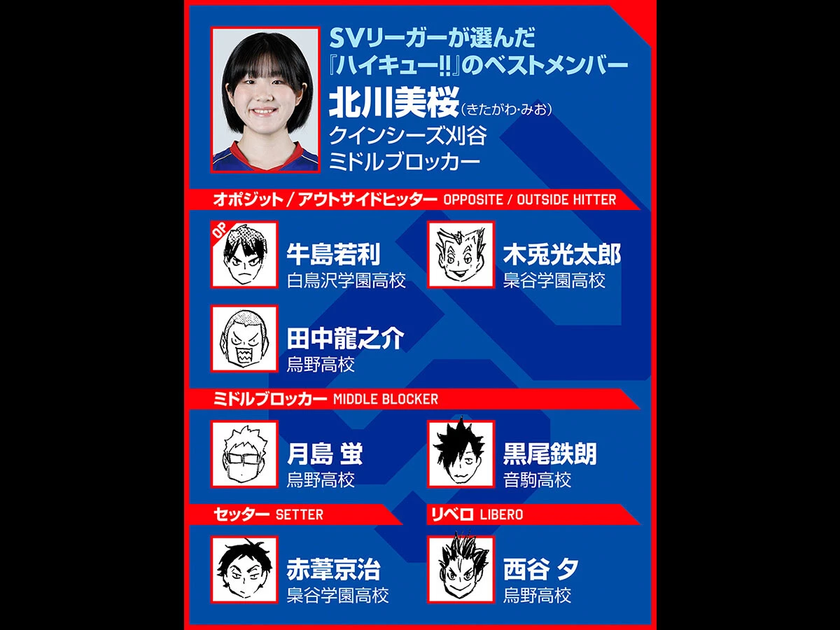 【ハイキュー‼×SVリーグ】北信介の言葉の重みに最近気づいたクインシーズ刈谷の北川美桜「そこから北さん信者です（笑）」