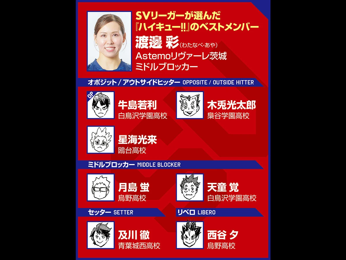 【ハイキュー‼×SVリーグ】Astemoリヴァーレ茨城の渡邊彩は、及川徹の名言に自分を重ね合わせる「やり続けることが大事」