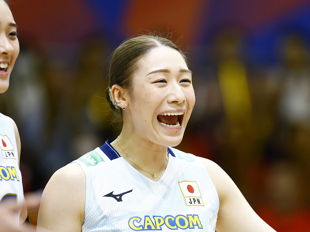 背番号「４」のキャプテン石川真佑の笑顔から伝わる充実感「ハイセットは自分の強みだし、打ち続けてきたから今がある」