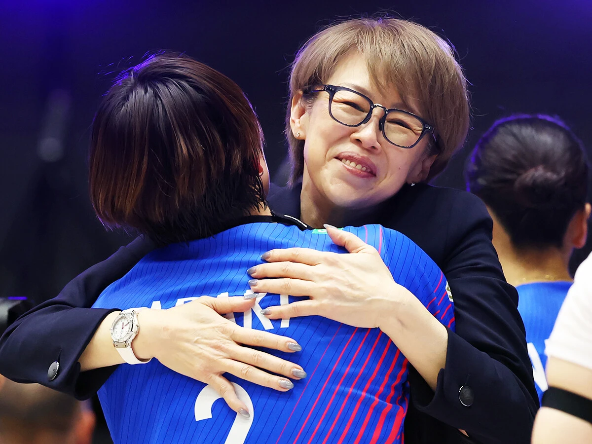 就任1年目でSAGA久光を初のSVリーグ優勝に導いた中田久美監督　photo by AFLO