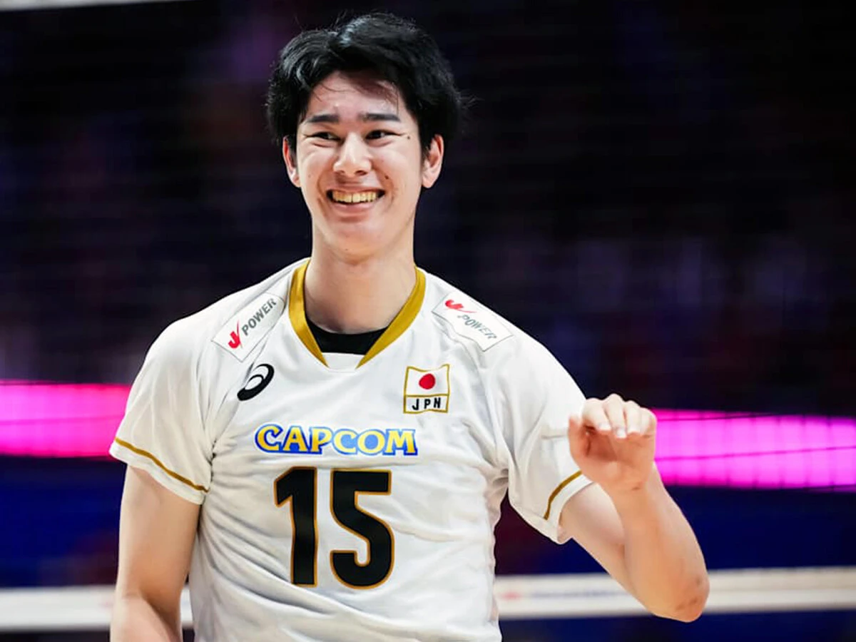 甲斐優斗は今大会初スタメンでチーム最多18得点をマーク　photo by FIVB