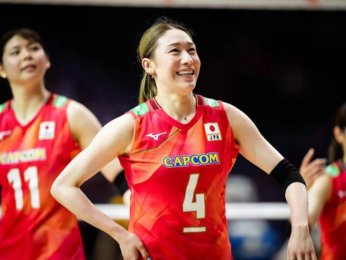 ネーションズリーグでキャプテンとしてチームを牽引した石川真佑 photo by FIVB