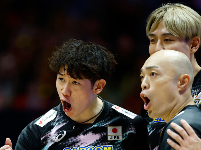 アジア選手権でチームを牽引したキャプテンの石川祐希（左）とセッターの深津英臣　photo by Sunao Noto（a presto）