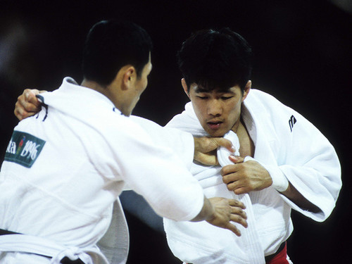 1996年アトランタ五輪男子柔道71㎏級で、金メダルを獲得した中村兼三