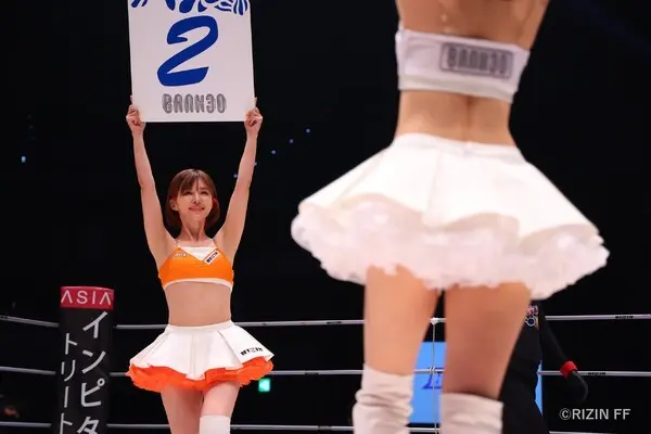 オーディションで選出され２年間RIZINガールを務めた ©RIZIN FF