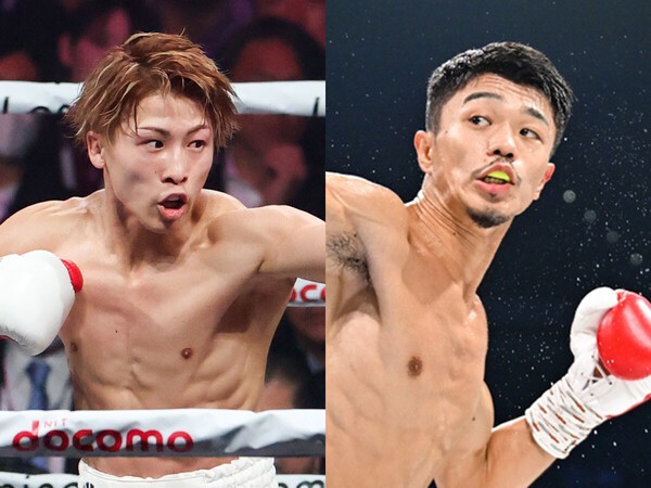 対戦が熱望される井上尚弥（左）と中谷潤人（右）photo by 北川直樹／山口裕朗