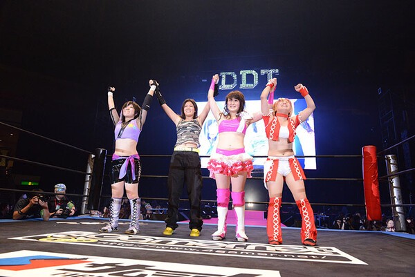 2013年８月のデビュー戦（写真提供／東京女子プロレス）