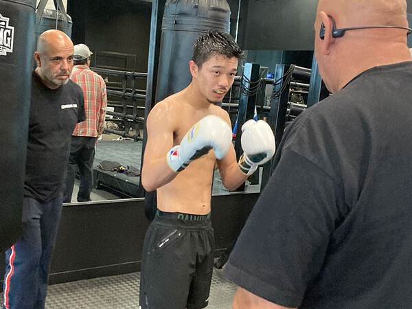 次戦に向けて調整中の中谷　photo by Soichi Hayashi Sr.