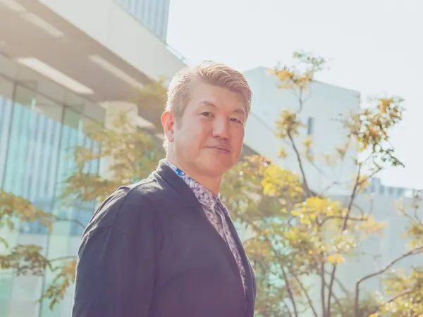グラウベ・フェイト―ザとの試合を振り返った佐竹氏　photo by Tanaka Wataru