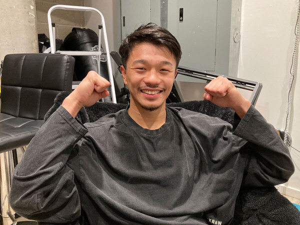 充実した練習に笑顔の中谷