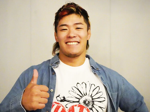 新日本プロレスの次期エース候補として注目の上村優也　photo by Ichikawa Mitsuhiro（Hikaru Studio）