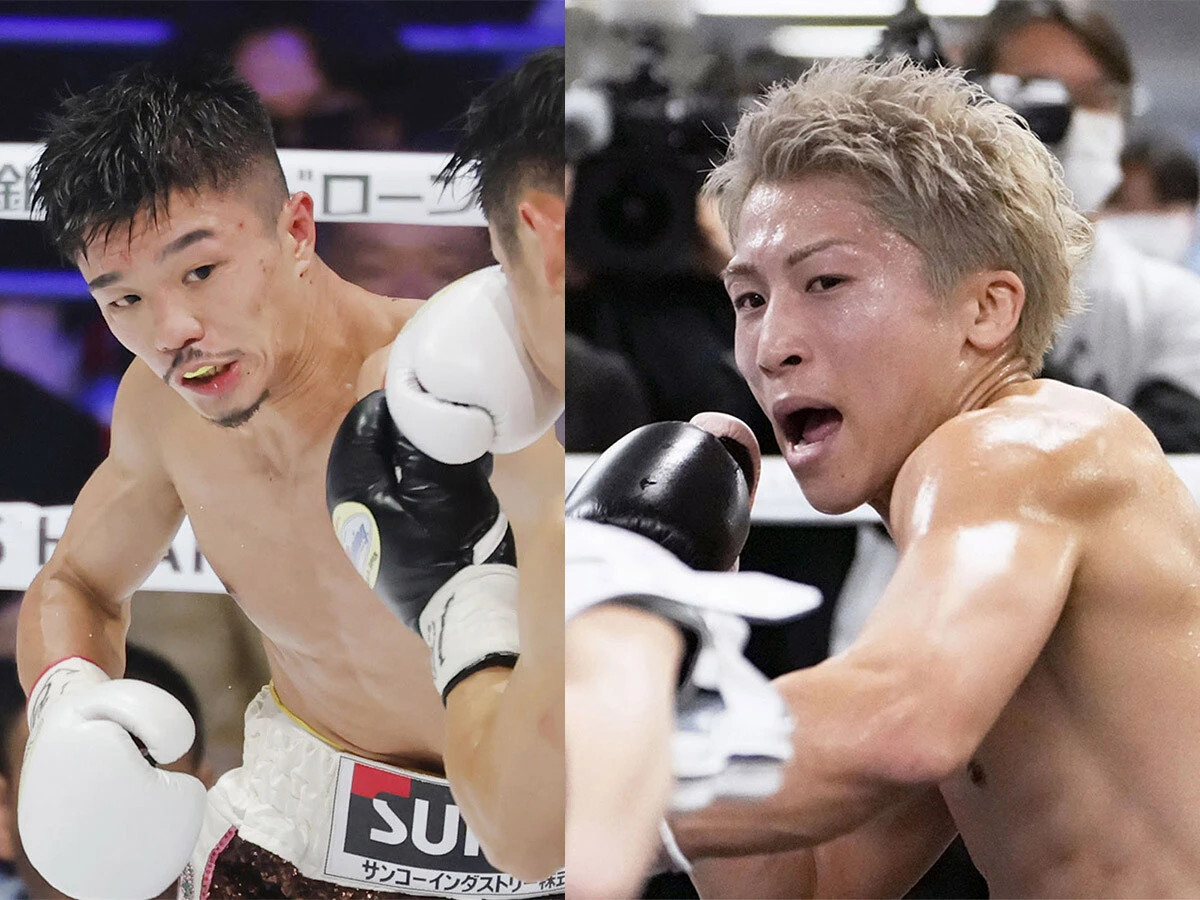 井上尚弥（右）と中谷潤人、それぞれが有利になる展開とは？ Photo by Kyodo News