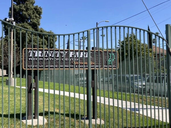 銃撃事件が発生したトリニティー公園