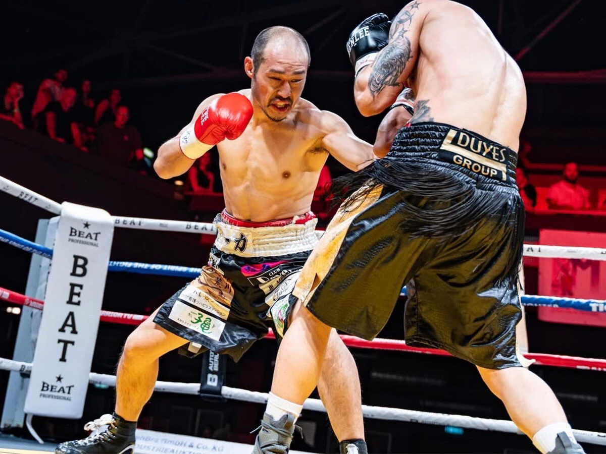   ５月、海外での４度目の挑戦となったドイツでの一戦はTKOで敗れた photo/ご本人提供 