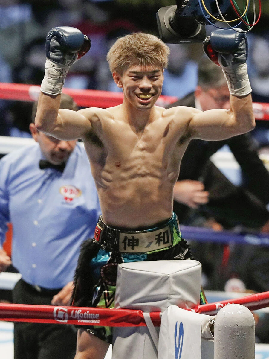 鋭敏なスタイルで瞬く間に複数階級を制覇していった田中恒成 photo by Kyodo News
