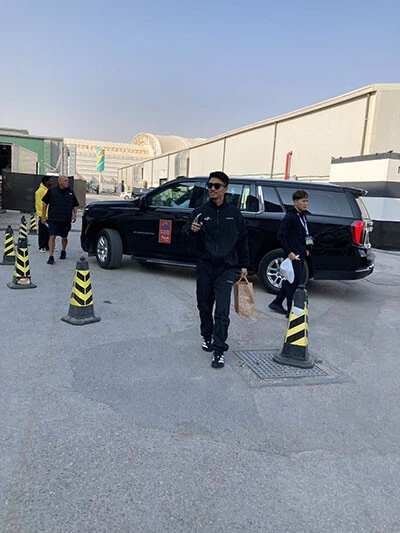 会場入りした時の中谷　photo by Soichi Hayashi Sr.