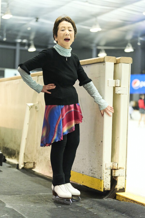 93歳のフィギュアスケーター、浅野千江子さん