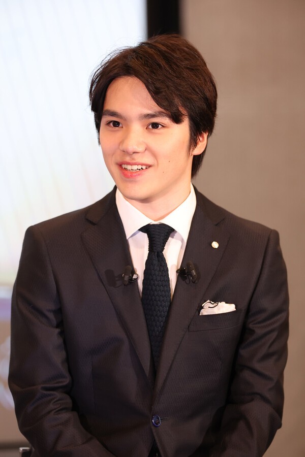 引退会見で競技生活を振り返った宇野昌磨