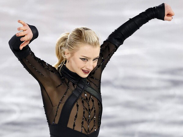GPファイナルで日本勢を抑え、初優勝を果たしたアメリカのアンバー・グレン photo by Kyodo News