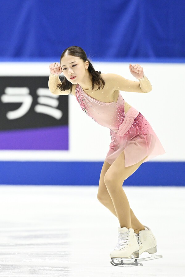 ジュニアながら２年連続で全日本選手権に出場した上薗恋奈