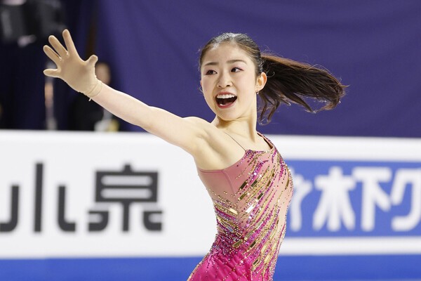 四大陸選手権連覇の期待がかかるなか体調不良もあり６位に終わった千葉百音 photo by Kyodo News