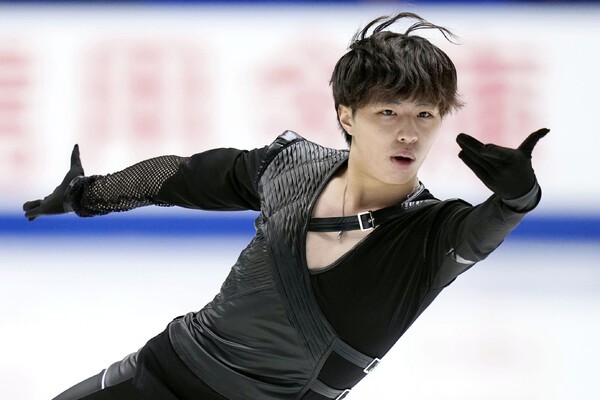四大陸選手権で２度目の優勝を狙う三浦佳生 photo by Kyodo News