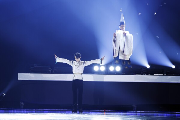 『notte stellata』でコラボレーションが実現した羽生結弦（左）と野村萬斎