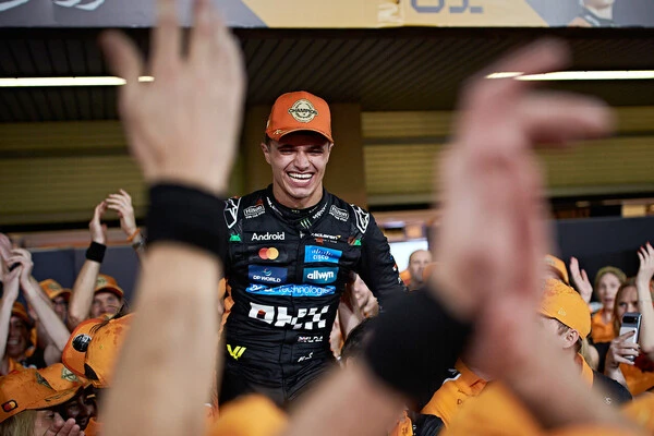 2025年のF1で初王者になったマクラーレンのランド・ノリス photo by Sakurai Atsuo