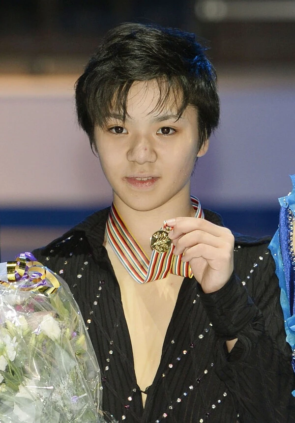2015年の世界ジュニア選手権で初優勝した当時17歳の宇野昌磨 photo by Kyodo News