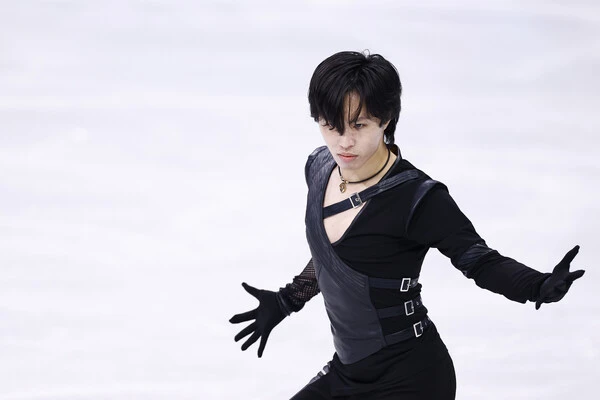 男子SPでミスが続き22位となった三浦佳生photo by Sunao Noto / JMPA