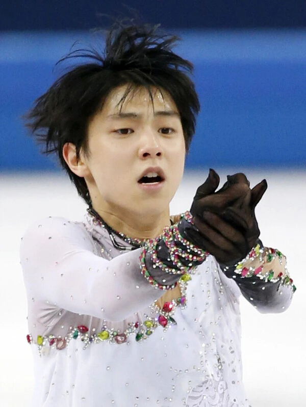 初出場の五輪となる2014年ソチ大会で金メダルを獲得した羽生結弦 photo by Kyodo News
