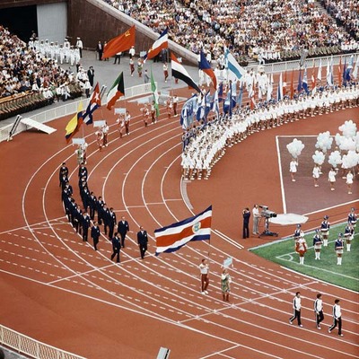 アメリカをはじめ、およそ50カ国が参加しなったモスクワ五輪。開会式をボイコットした国もあり、選手の入場行進は寂しいものとなった。